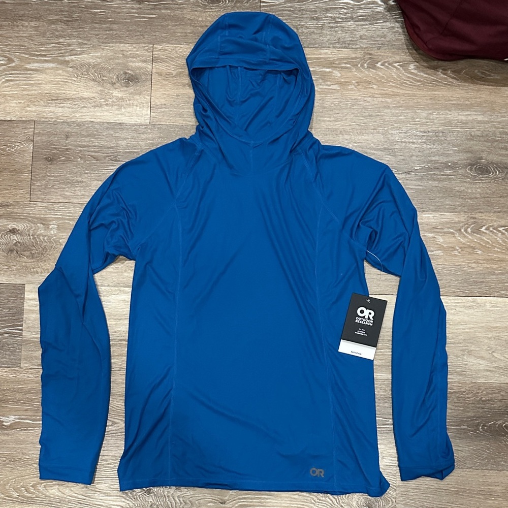 Outdoor Research Blue Hooded Long Sleeve